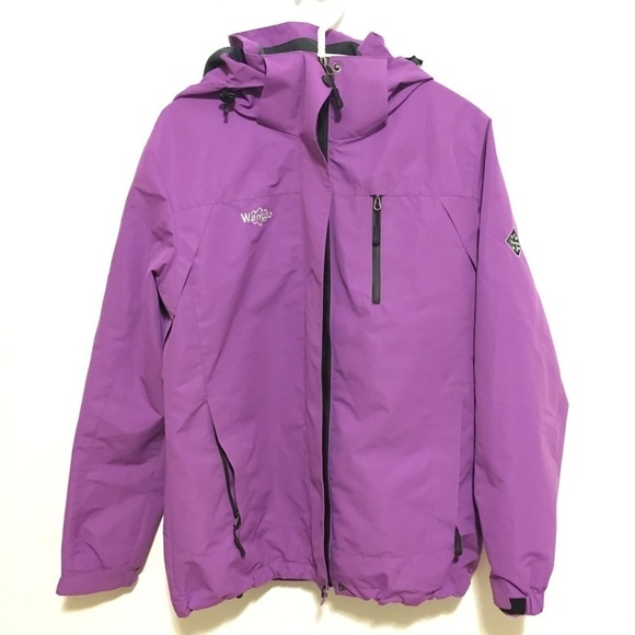 wantdo Jackets & Blazers - Wantdo Outdoor Jacket With Hood Size Small Purple and Black